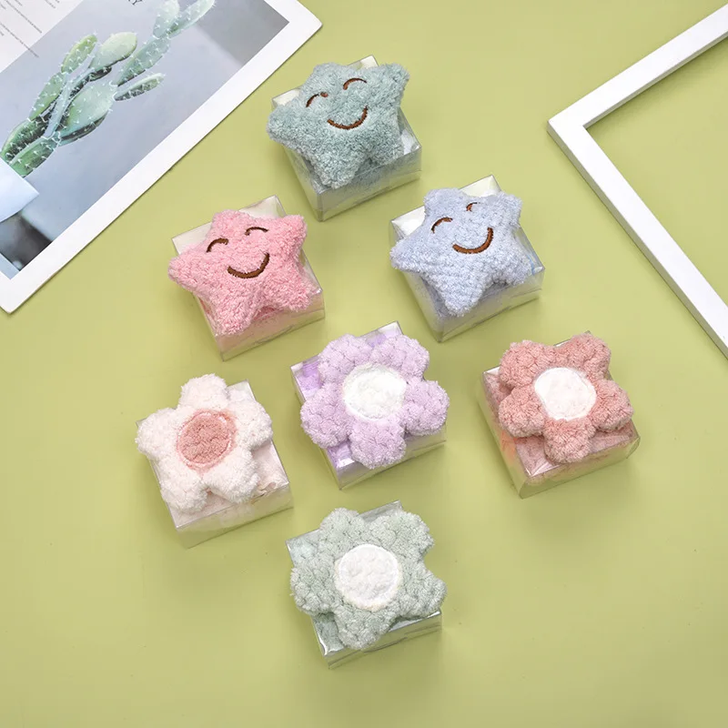 

New CartoonFlowers Wishing Stars Hand Towel Children Towel for Wedding Baby Birthday Gift