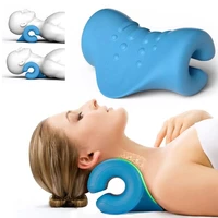 orthopedic pillow neck and shoulder relaxer neck stretcher massage cushion device cervical traction device cervical support 1pcs