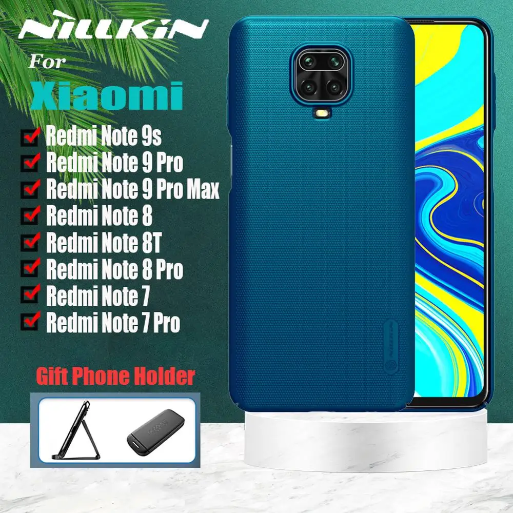 Чехол Nillkin для Xiaomi Redmi Note 9 Pro Max 9s 8T 8 матовый защитный жесткий чехол телефона из
