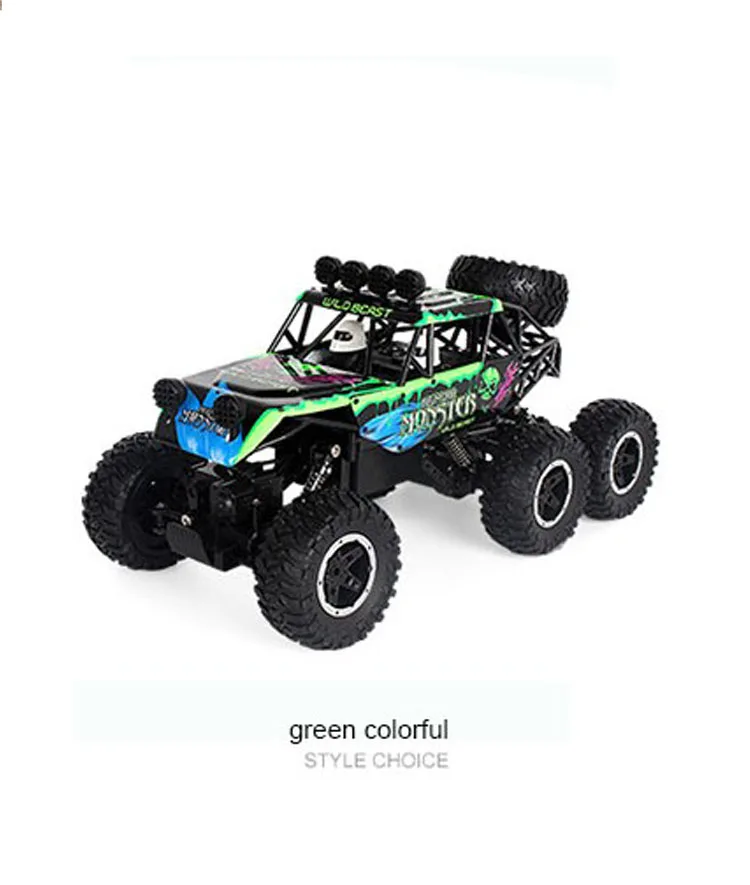 2pcs battery rc car New product 1:10 6WD RC Car 2.4G Radio Control RC Car Toys Buggy High speed Truck Off-Road Climbing Vehicle toy - Цвет: 2pcs battery rc car