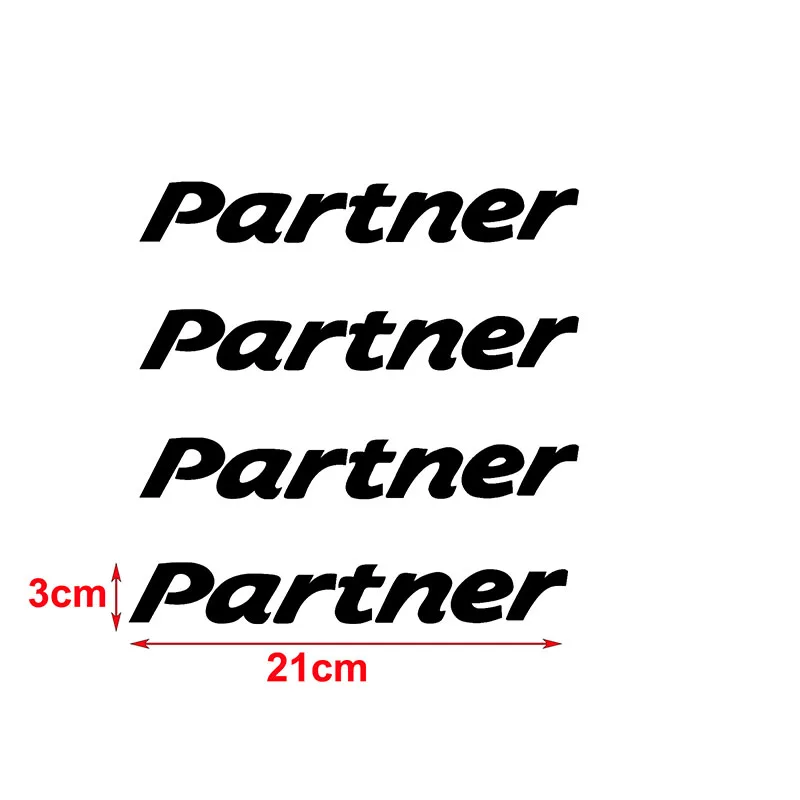 

4 Pcs For Peugeot Partner Window Vinyl Decals Car Door Handle Sticker Car fuel tank cap Car Decal Styling