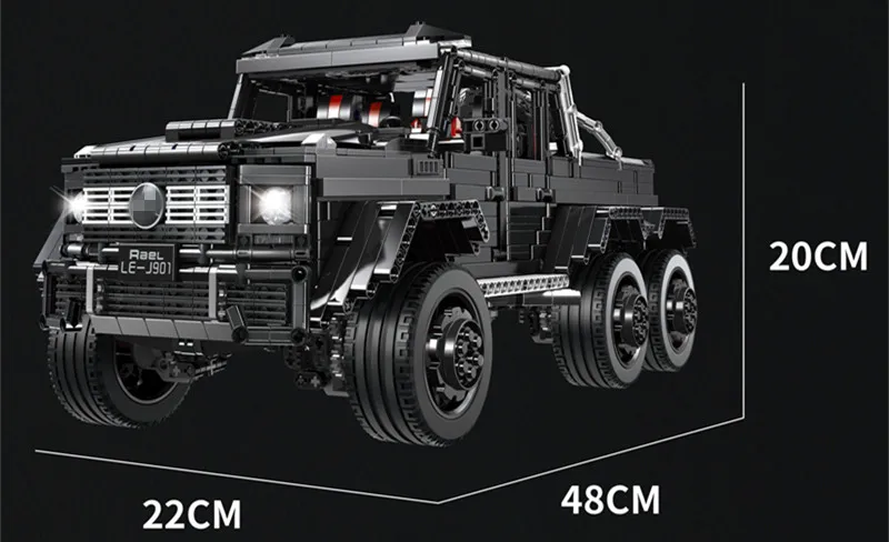 3300 шт. серия Technic car совместима с MOC 2425 G63AMG 6X6 LAND крейсер Модель Строительные блоки кирпичная игрушка для автомобиля