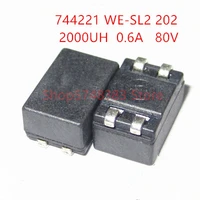 10pcslot 744221 we202 2x2mh 2000uh 0 6a 80v we sl2 common mode inductor