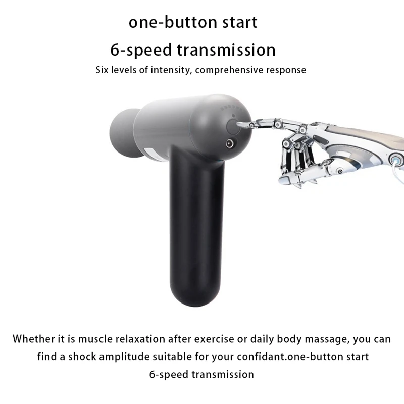 

Percussion Massager Pain Therapy Rechargeable Deep Tissue Vibration Massager Handheld Electric Whole Body