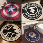 Мультяшные детские круглые ковры, нескользящий ковер для гостиной, ванной, двери, напольный коврик, салонные коврики, декор для спальни, коврик для ванной, балкона