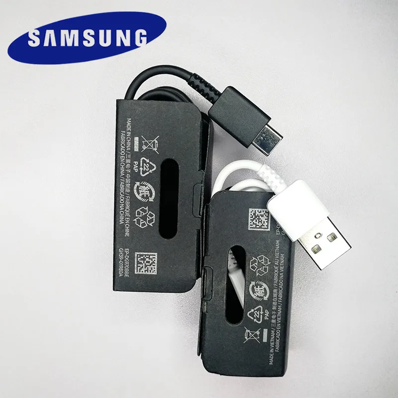 Кабель для быстрой зарядки samsung S10 type-C 100 см 2A для samsung Galaxy S8 S9 Plus A30 A50 A70 Note 8 9