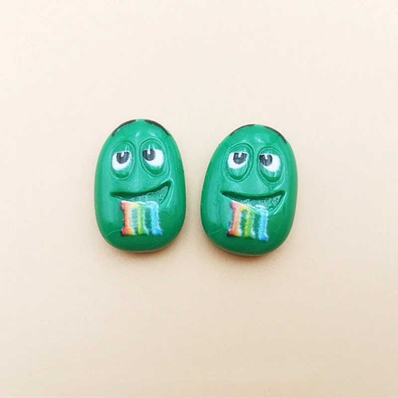 Новинка 2020 Мультяшные M бобы конфеты кабошон с плоским основанием имитация еды