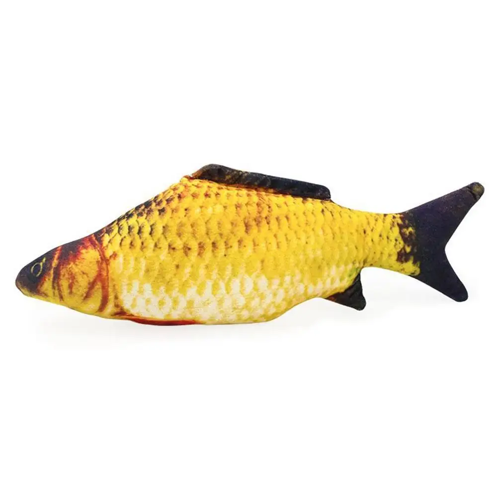 

Creative 3D Carp Fish Shape Cat Toy Cute Simulation Plush Fish Playing Toy For Pet Gift Catnip Fish Stuffed Pillow Doll