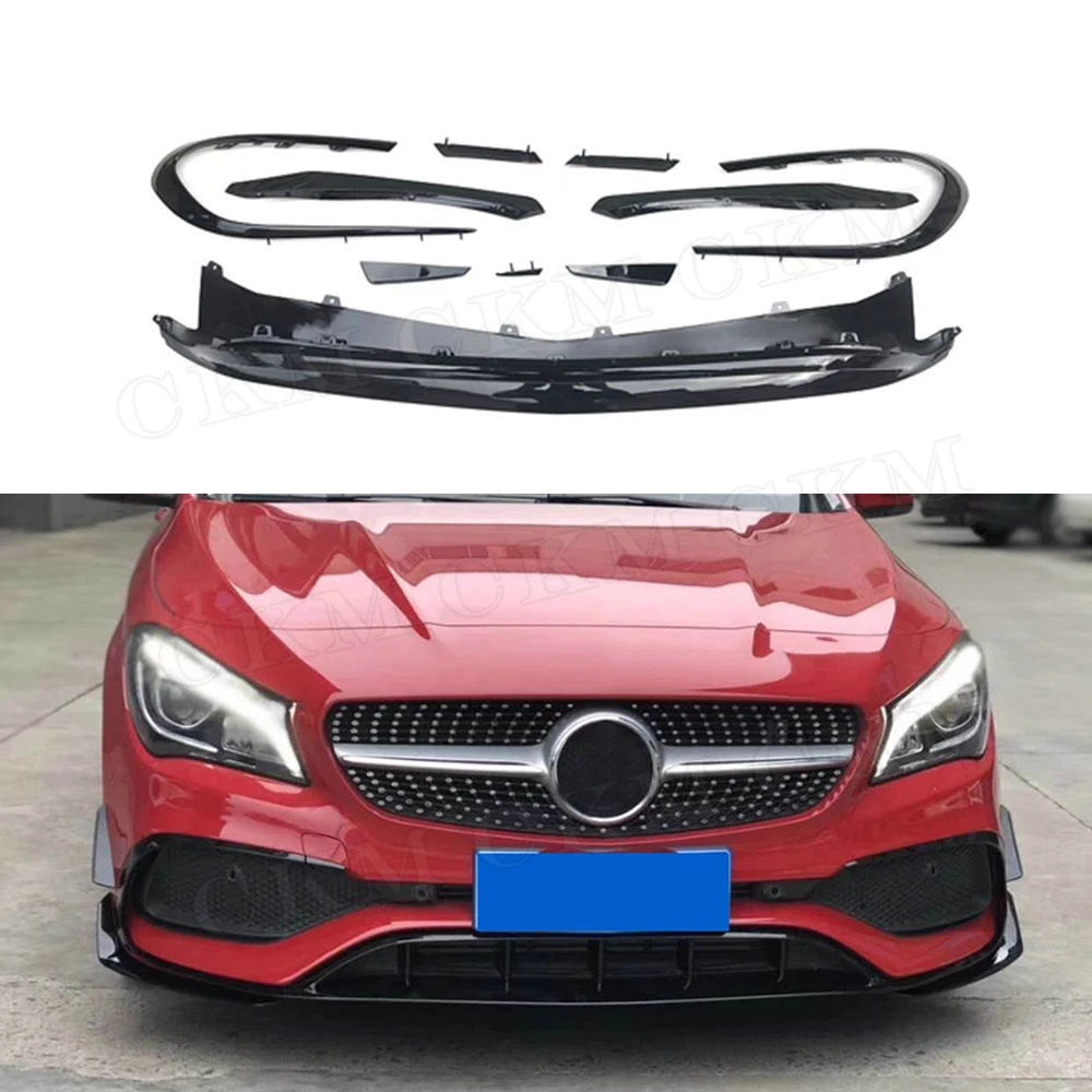 Передний бампер из углеродного волокна/АБС спойлер щитки утинка для Mercedes Benz CLA Class