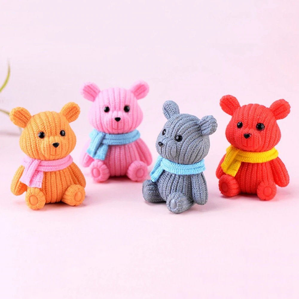 DIY PVC сказочная детская кукольный домик животное фотомедведь миниатюрный | Дом и