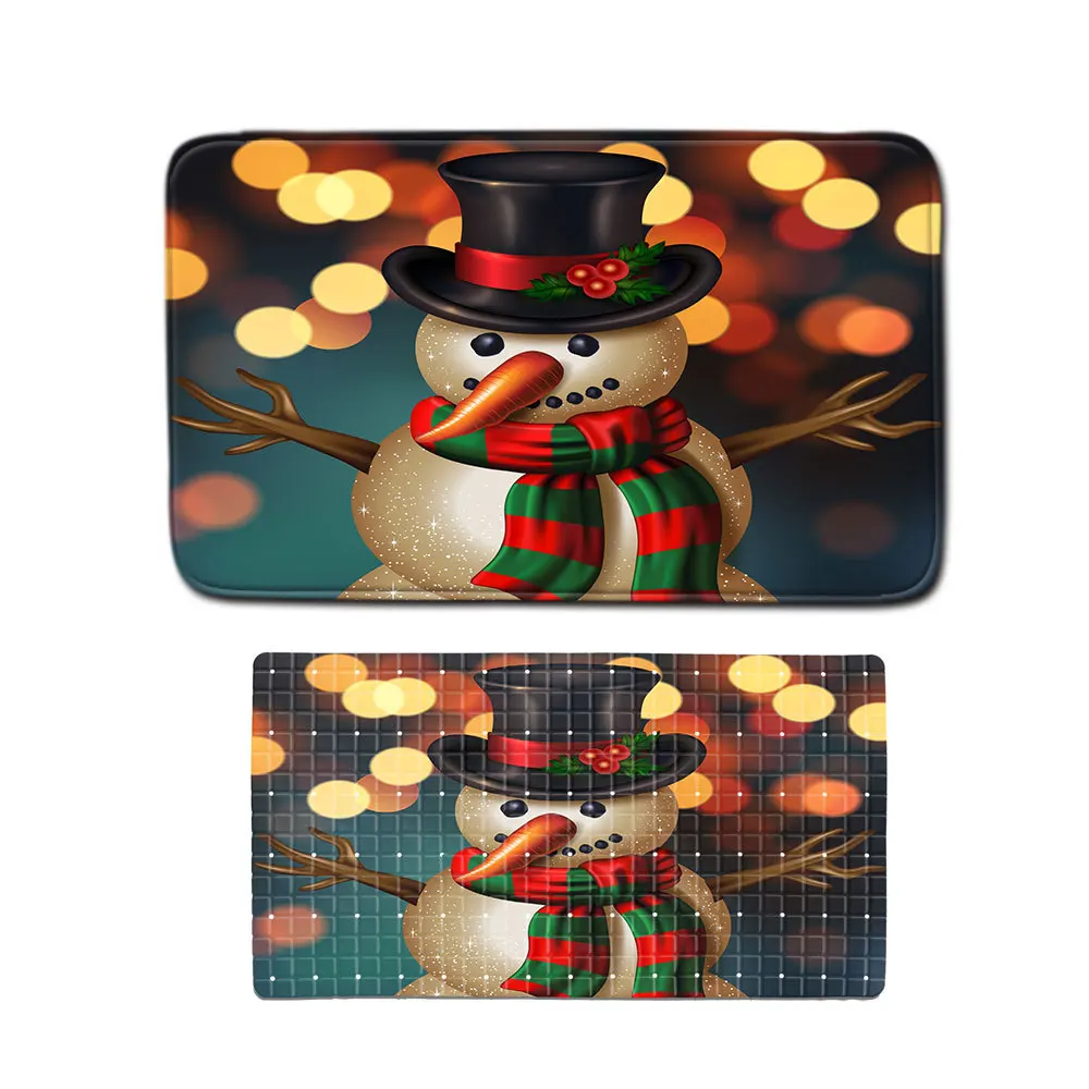 

Christmas Pattern Non-slip Carpet Bath Mat Floor Mat Foot Mat PVC Non-slip Mat