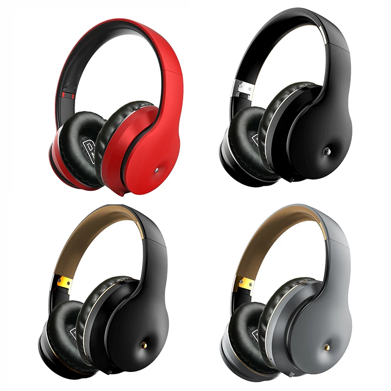 

New B5 Wireless Bluetooth-compatible Headset Stereo Mp3 For Music/Game/Computer Support TF Card With AUX Cable Microphone