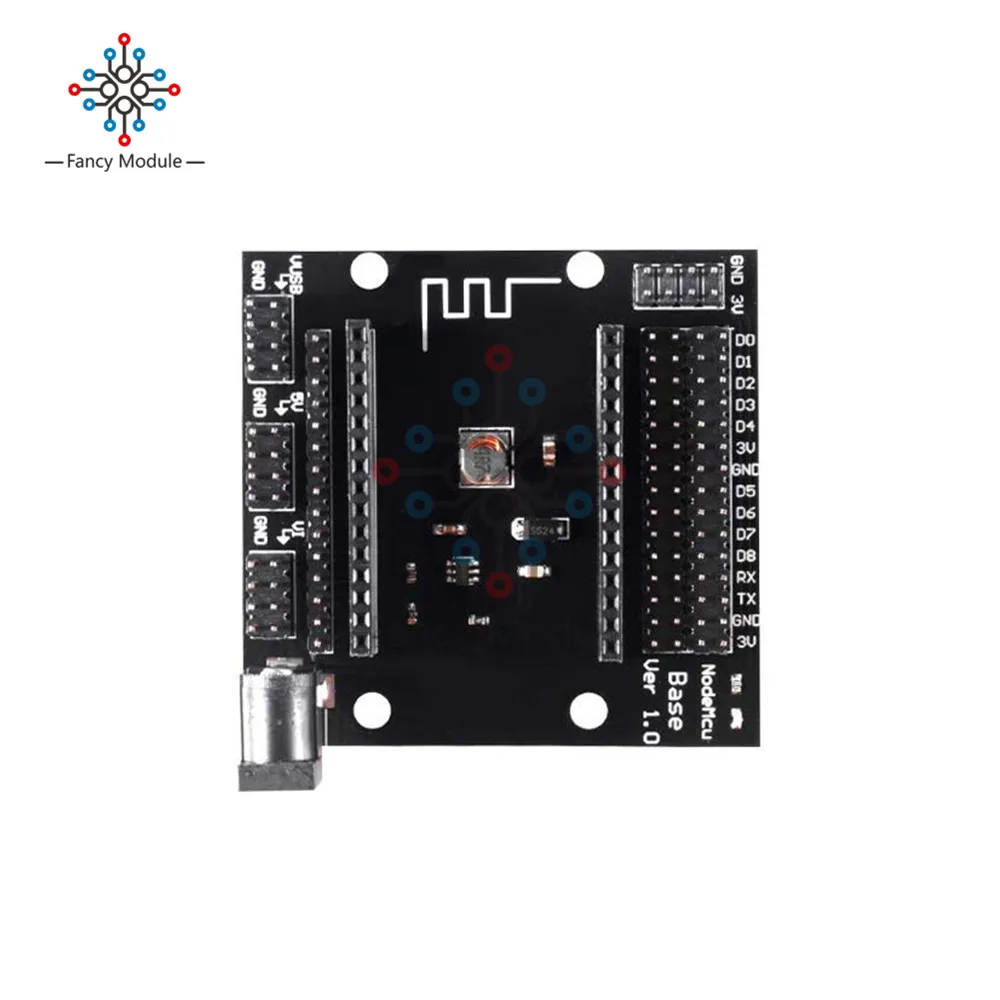 Diymore NodeMcu базовый модуль 5 5x2 1 мм DC Блок питания для V3 ESP8266 ESP-12E CH340G wifi Arduino IoT |