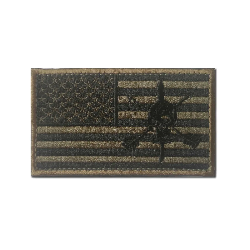 Delta Cag Cif Заплатки с крючком и петлей тонкая фотография зеленый берет американский