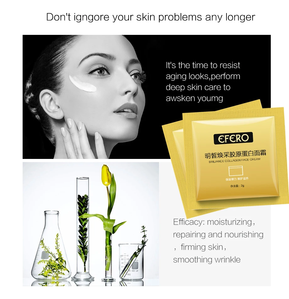 EFERO по 3 предмета в комплекте коллаген Гиалуроновая кислота эссенция Сыворотки