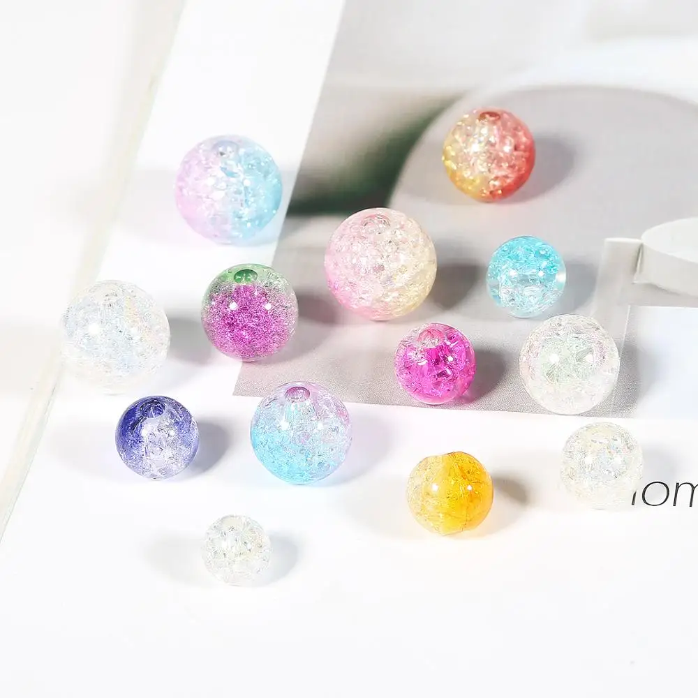 Бусины акриловые для бижутерии бусины-разделители 8 мм/10 мм/12 мм/14 мм | Украшения и