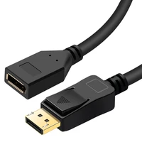 144hz displayport extension cable 4k dp 1 2 cable extension display port male to female works with displayport 1 4 port