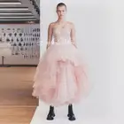 Женское платье для выпускного вечера, розовое платье из фатина