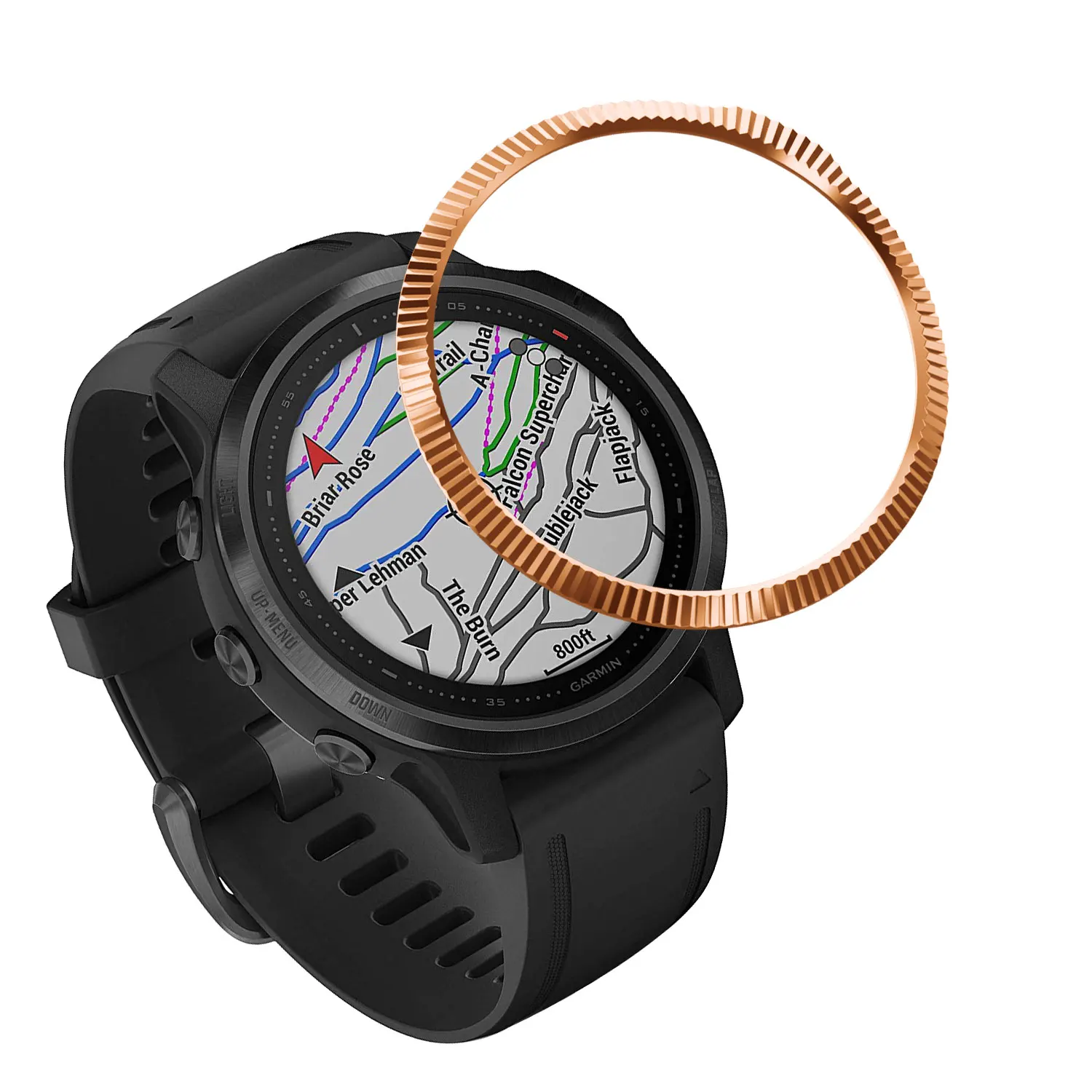 Рамка из сплава для Garmin Fenix 6S/ 6S Pro /6S Сапфировая рамка Стайлинг чехол клейкая