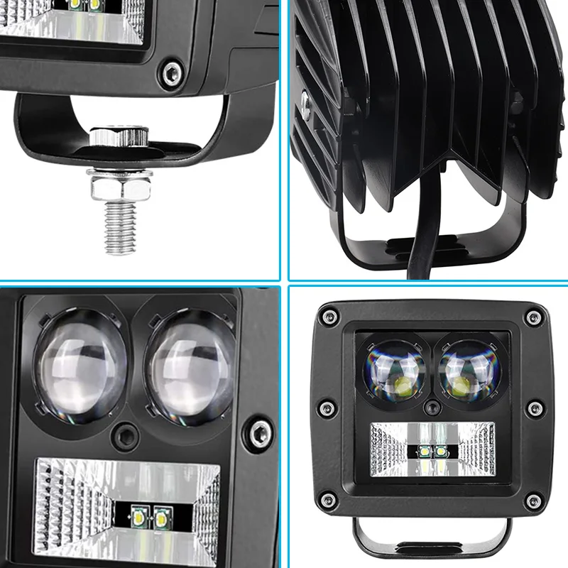 Светодиодсветильник панель с утапливаемым креплением для внедорожников 4x4