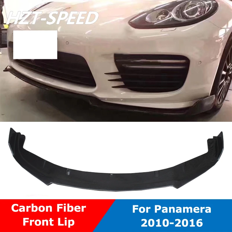 Углеродное волокно передний бампер спойлер диффузор для Porsche Panamera