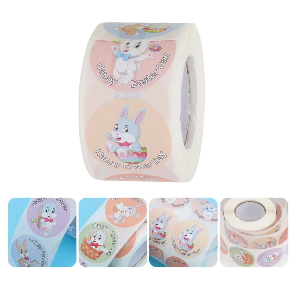 

2 Rolls St. Patrick's Day Easter Stickers National Day Decorative Labels