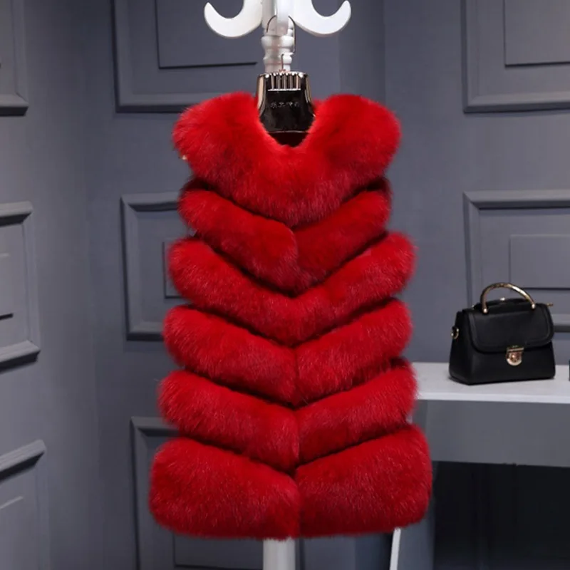 

Korean Version of Fox Fur Grass Vest Fur Coat Winter Coat Women Faux Fur Coat Teddy Coat Coats and Jackets Women Fur Jacket