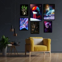 modern fun astronauts in space canvas painting posters and prints living room decorative wall art pictures cuadro