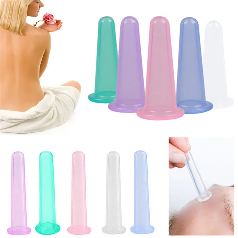 1/4 шт. силиконовые медицинские банки для терапии тела чашки ухода за кожей лица