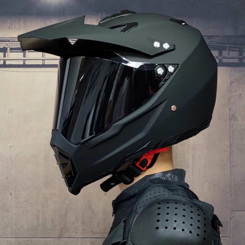 Helmet Motorcycle Full Face Cafe Racer For Adults Visor Motorrad Helm Safety Scooter Downhill Engine Pinlock Integral Motobike | Автомобили