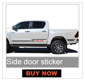 2 шт. hilux racing side stripe Графический виниловый стикер для TOYOTA HILUX revo и vigo 2012