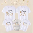 Одинаковая Футболка с принтом оленя для всей семьи, рубашка с надписью Мама и я на Рождество, детский комбинезон, хлопковый семейный образ, наряд для мам и детей на Рождество