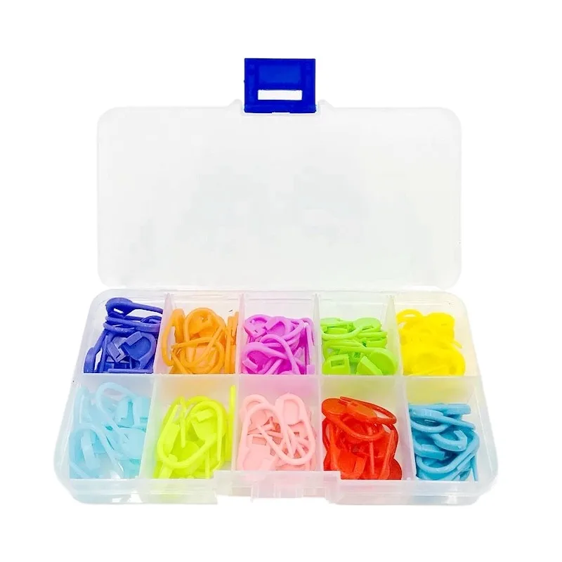 120 шт./компл. разноцветные пластиковые инструменты для вязания маркеры крючком