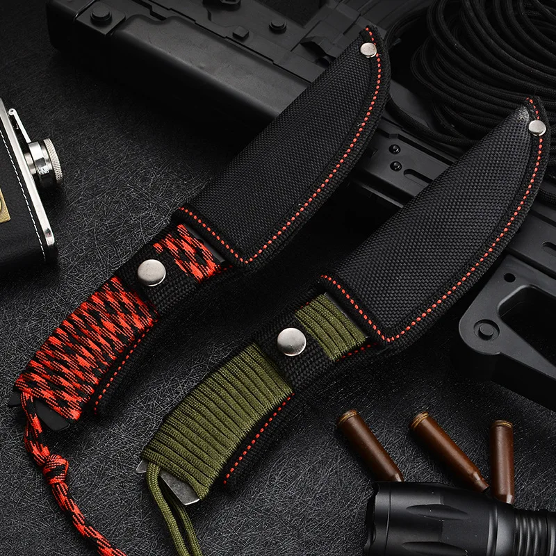 

Outdoor Knife Wilderness High Hardness Sharp Tactical Knife Outdoor Knife Portable Straight Knife Survival Non-folding Knife