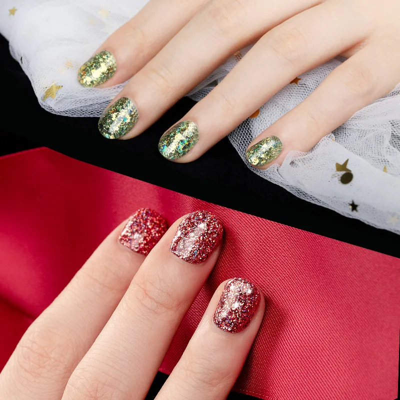 Гель лак Блестящий Алмазный для ногтей Vernis полуперманентный УФ Гибридный гель