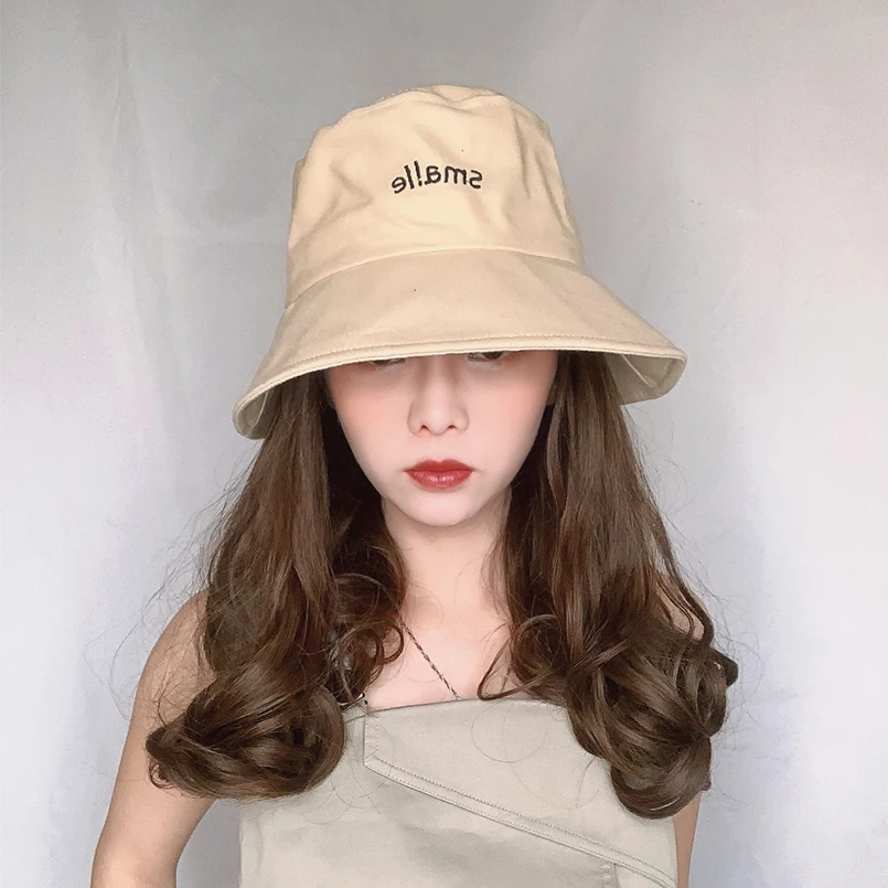 Женский парик со съемной шляпой модная шапка сиамский коричневый с волнистым