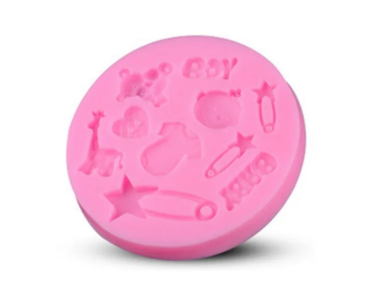

1pc Baby Shower Lace cake mold fondant mold cake decorating tools silicone mould DIY cake baking Tools FTM1606