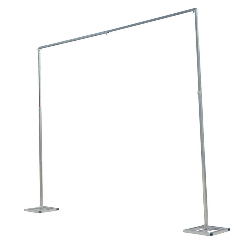 

Wedding Banquet Decoration 2M High 2M Wide Aluminum Pipe&Base Wedding Backdrop Stand Sturdy And Durable Use