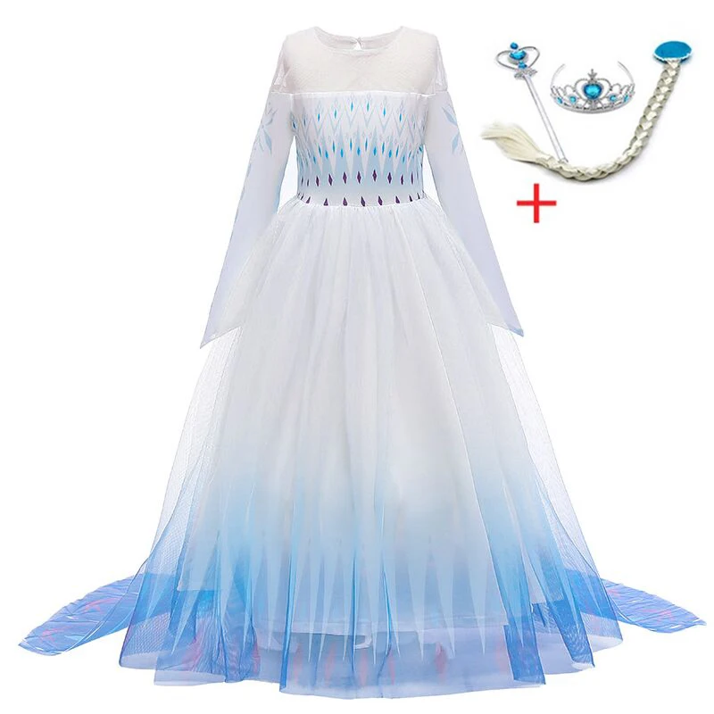 Новое платье для девочек Одежда детей Платья Костюм принцессы на день рождения