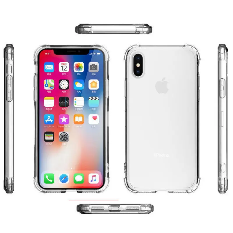 Сверхмощный защитный чехол для iPhone 11 2019 X XS Max четыре угла усиленный силиконовый