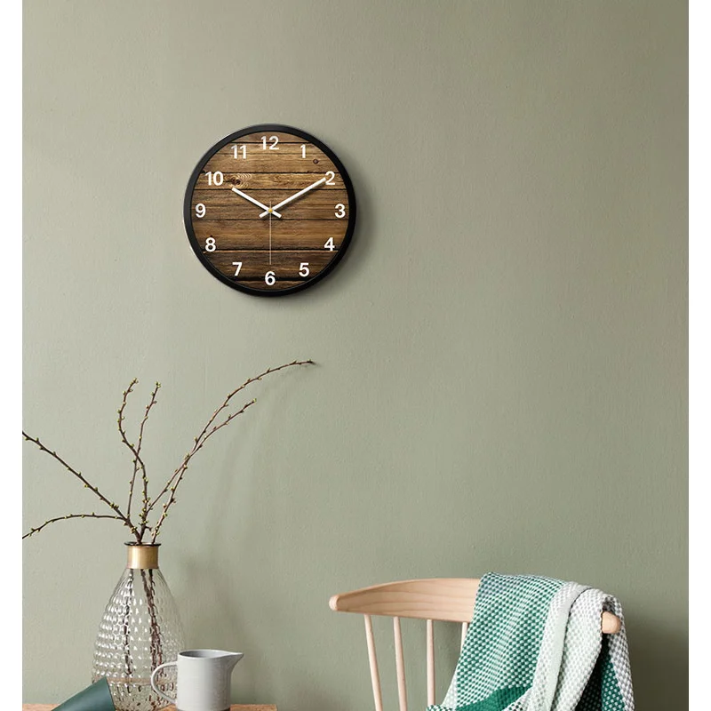 

European Simple Classic Wall Clock Silent Fashion Glass Office Round Wall Clock Modern Design Reloj De Pared Room Decor BD50WC