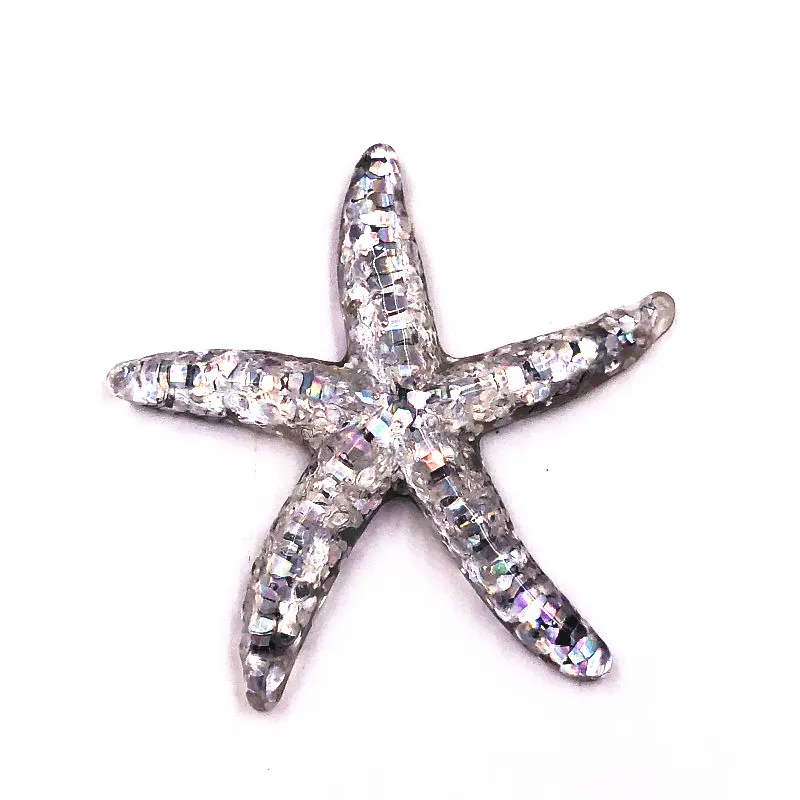 10 шт. Смешанная звезда Рыба Подвески из смолы украшения поделки Kawaii Bead плоская
