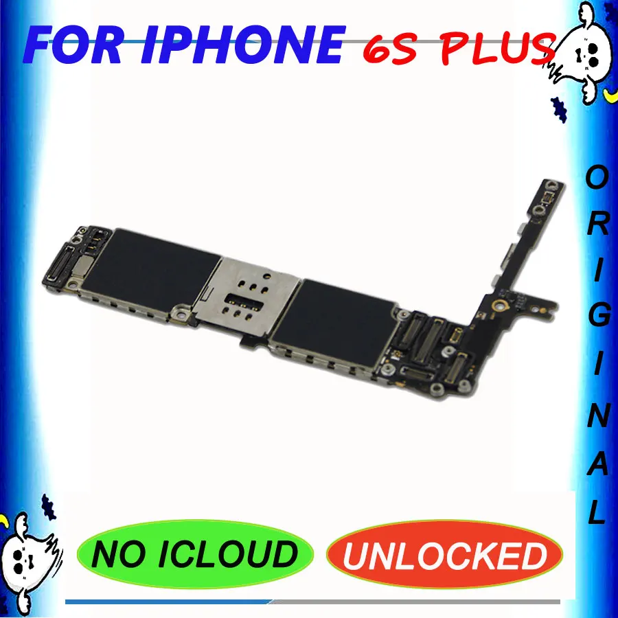 16 ГБ 32 ГБ 64 ГБ 128 ГБ для iPhone 6s Plus 6s P 5,5 ''материнская плата без Touch ID iCloud разблокированная логическая плата с полным обновлением микросхем IOS