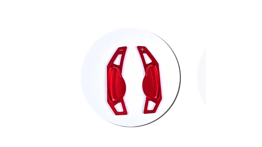 red 2 шт. управление алюминиевым сплавом колеса переключения весла для Mercedes Smart Fortwo ForFour 453 451 автомобильные аксессуары модификация автомобиля - Название цвета: red