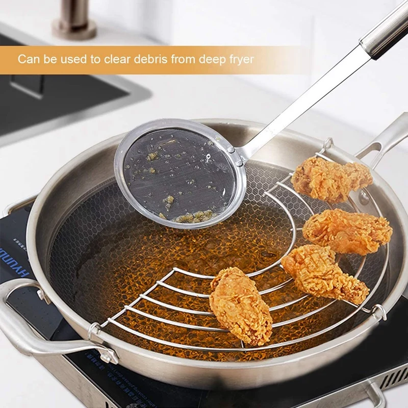 Скиммер ложка 3 Упаковка нержавеющая сталь скиммер для японского горячего горшка