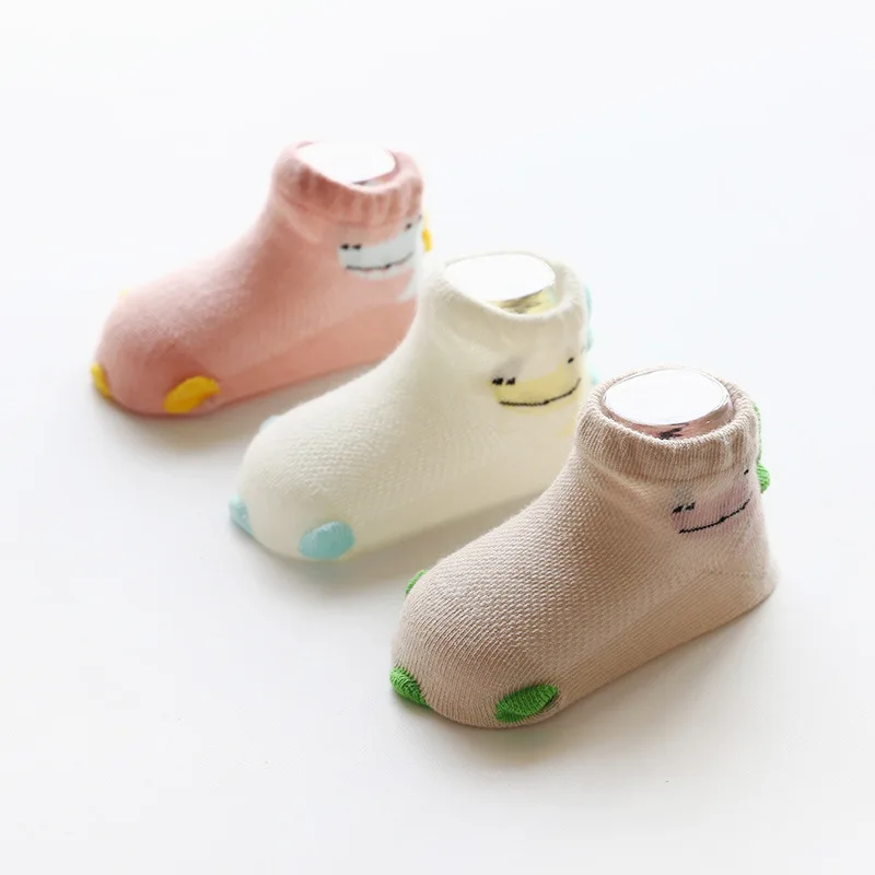 Newborn Baby 3 Pairs Socks Cotton Mesh for Girls Summer Toddler Sock Infant Boys Clothes Accessories | Детская одежда и обувь