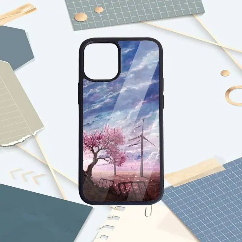 

Anime Scenery pattern aesthetics Phone Case PC For iPhone 11 12 pro XS MAX 8 7 6 6S Plus X 5S SE 2020 XR