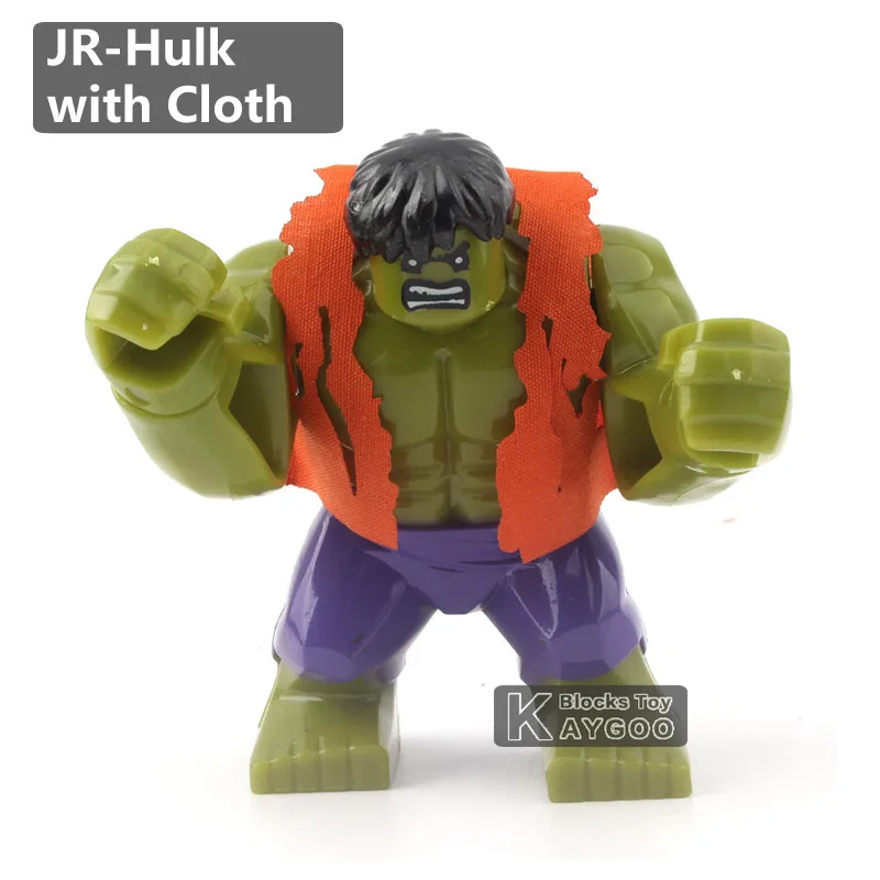 Hulk with Clothes Одна распродажа, Большие Супер герои, анти Веном, танос, калл, обсидиан, Халк, Бастер, Человек-паук, Бэтмен, Бэйн, фигурка, модель, строительные блоки, игрушки - Цвет: Hulk with Clothes