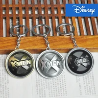 disney marvel metal keychain x men wolverine logo keyring fashion mens car key chain creative jewelry
