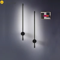 Post-Modern E27 Aluminum Wall Light Living Room Background Nordic Indoor Lighting Dimmable Wall Lamp Wall Sconce Light Fixture